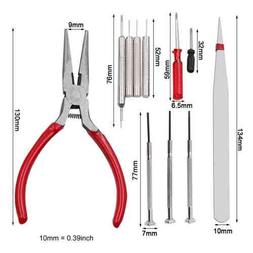 Набір годинникаря, інструменти для ремонту годинника, 16шт в чохлі Вінниця