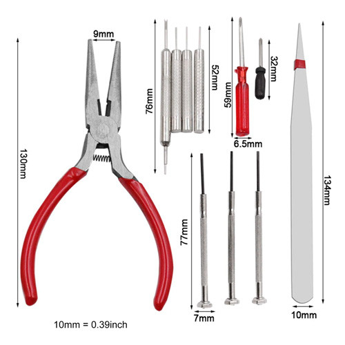 Набор часовщика, инструменты для ремонта часов, 16шт в чехле Винница - изображение 2