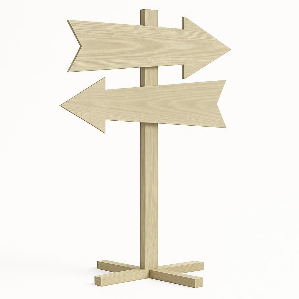 Напольная стрелка-указатель 