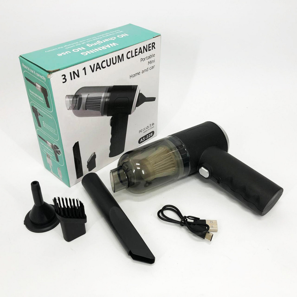 Пылесос ручной для уборки авто, Портативный пылесос для авто с аккумулятором Мини машины PC-37 Львов - изображение 20