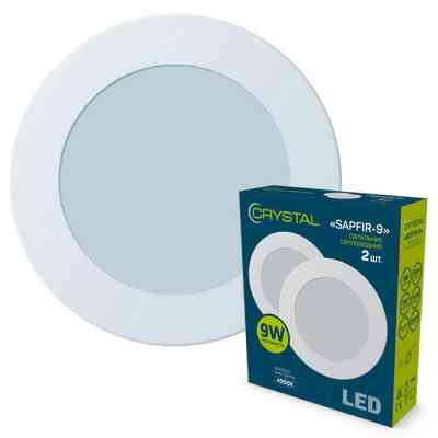 Светильник CRYSTAL SAPFIR- 9W 4000K 2шт. (DNL-002) Винница