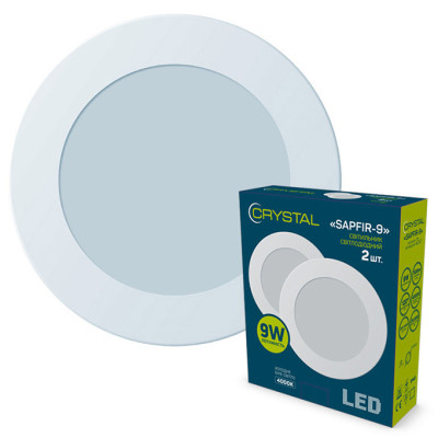 Світильник CRYSTAL SAPFIR- 9W 4000K 2шт. (DNL-002) Вінниця - фото 1