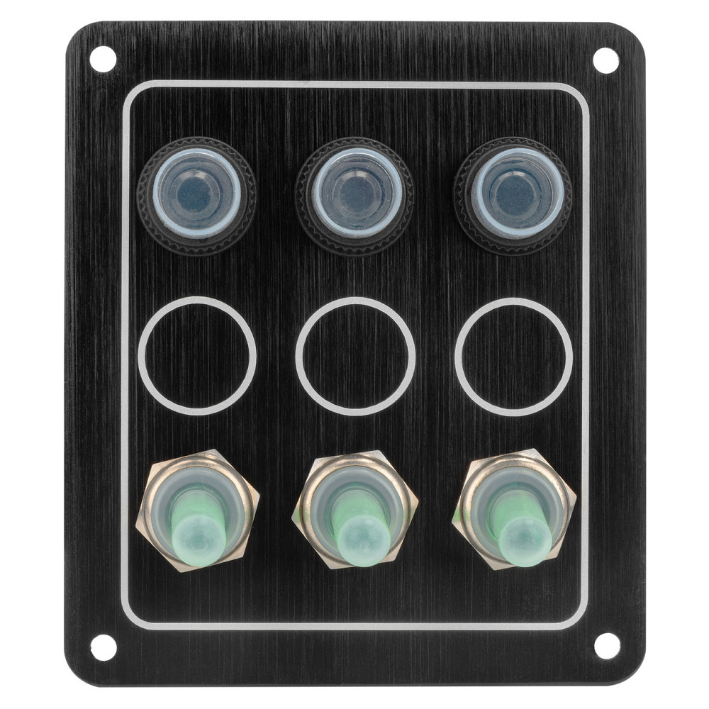 Панель на 3 переключателя Тайвань 10032-BK Черкассы - изображение 1