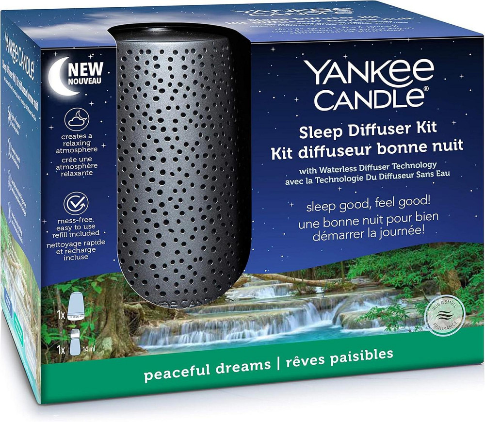 Дифузор Yankee Candle Sleep Starter Kit для ароматерапії, до 30 ночей аромату, таймер 2/4/8 год, 3 рівні інтенсивності Київ - фото 8