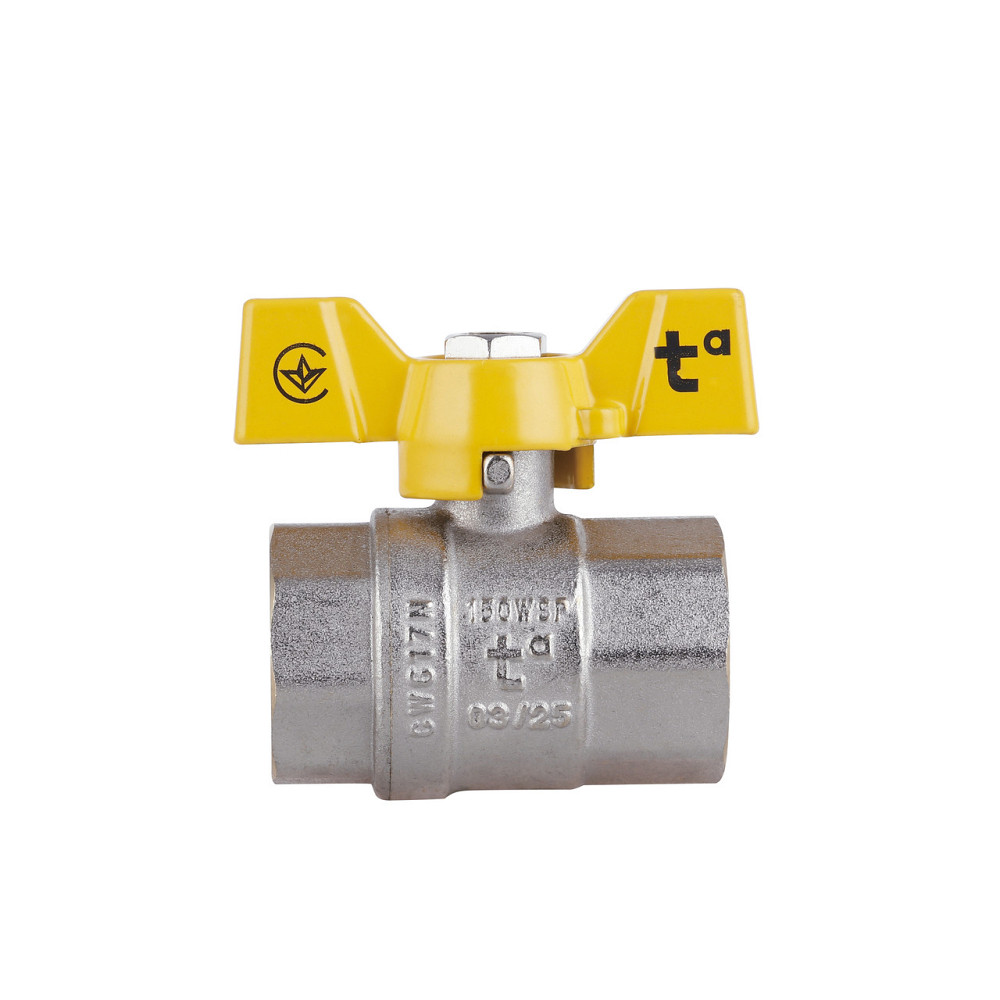 Кран кульовий Thermo Alliance Standart 1" ВР для газу (метелик) SD602NG25PN40 Київ - фото 4