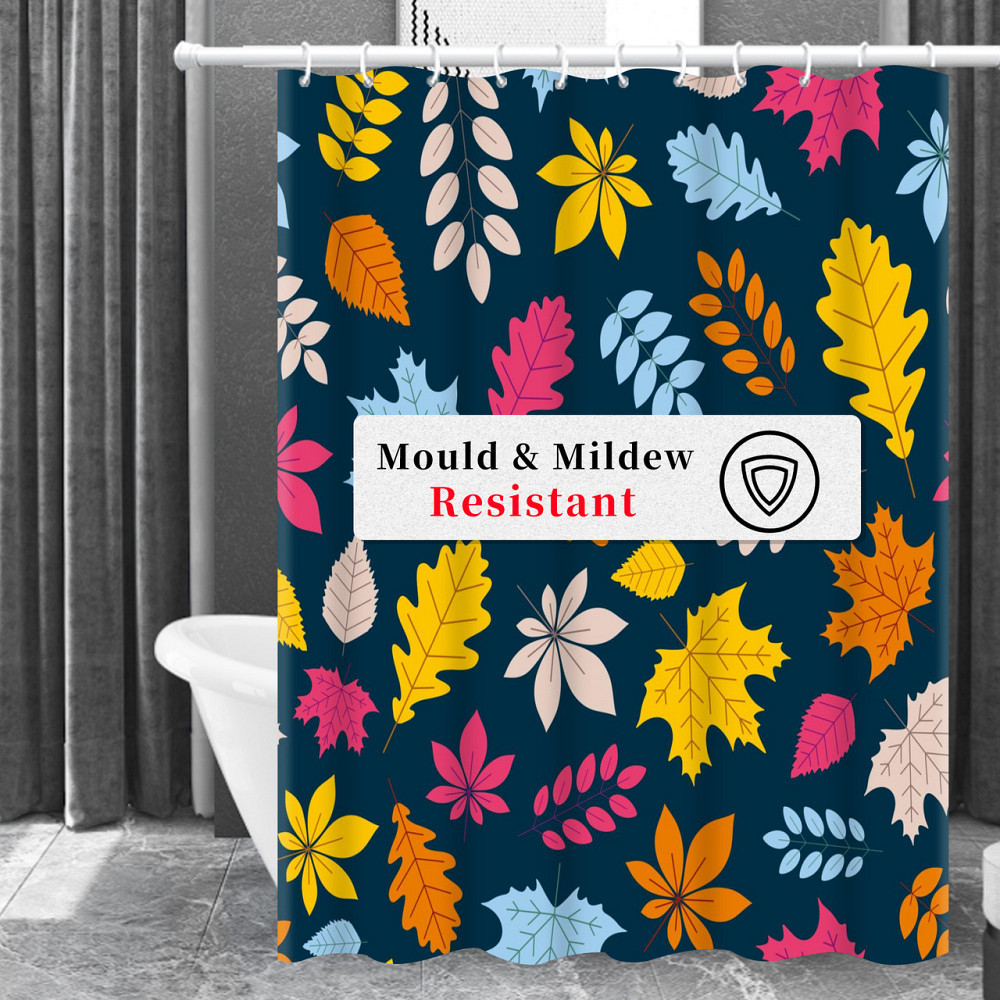 Шторка для ванны из полиэстера водонепроницаемая Bathlux 180x180 см с кольцами, занавеска для ванной комнаты Каменец-Подольский - изображение 3