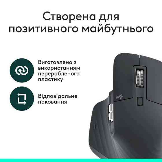 Миша Bluetooth Logitech MX Master 3S Performance BE Graphite (910-007501) ( 12437 ) Харьков