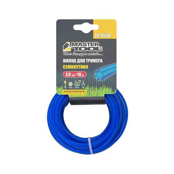 Жилка для тримера MASTERTOOL СЕМИКУТНИК 3,00 мм 10 м 19-1530 Коломыя