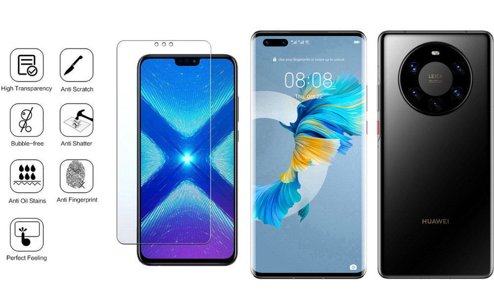 Захисне скло NeoGlass для Huawei Mate 40 – надпрозоре та стійке Київ - фото 4