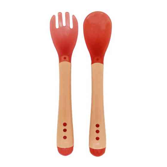 Дитячий набір Ложка+вилка "Хамелеон" MGZ-0104(Orange) Вінниця