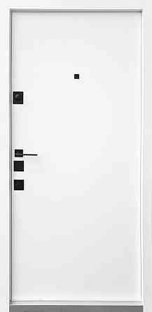 Вхідні двері Qdoors Авангард Тіфані грифель структури софт/біла емаль 850х2040 мм Київ