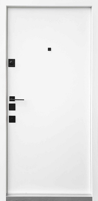 Входные двери Qdoors Авангард Тифани грифель структуры софт/белая эмаль 850х2040 мм Киев - изображение 2