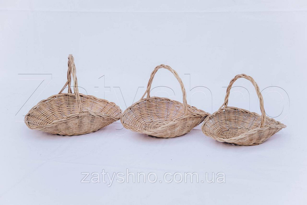Кошик маленький із лози | плетений кошик із лози | кошики з лози Київ - фото 10