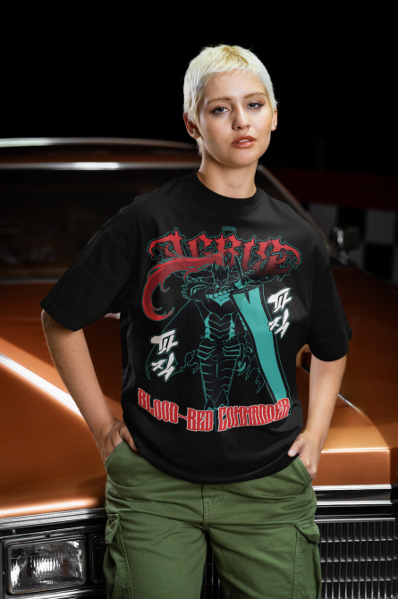 Футболка для хлопчика з аніме принтом Ігріс Соло Левелінг Сунг оверсайз (зріст від 165 до 180) Чорний AnimeJ0653m Дніпро - фото 5