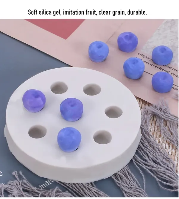 Молд силиконовый Голубика 70 мм серый Киев - изображение 6