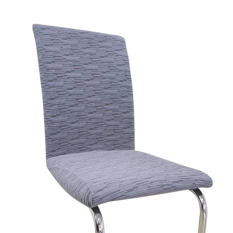 Универсальный натяжной чехол на стул со спинкой жаккард абстракция милано Royan 0090 Белая Церковь - изображение 1