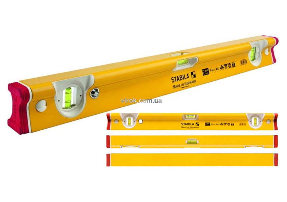 Рівень STABILA Type R 300 : L= 122 см. Надміцний профіль R. 3 капсули. 2 метри. шкали, + ковпачки Одеса - фото 1