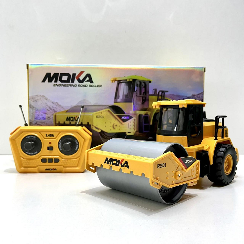 Спецтехніка на радіокеруванні Дорожня ковзанка гумові колеса USB-кабель Жовтий (2136) Чернигов - изображение 1