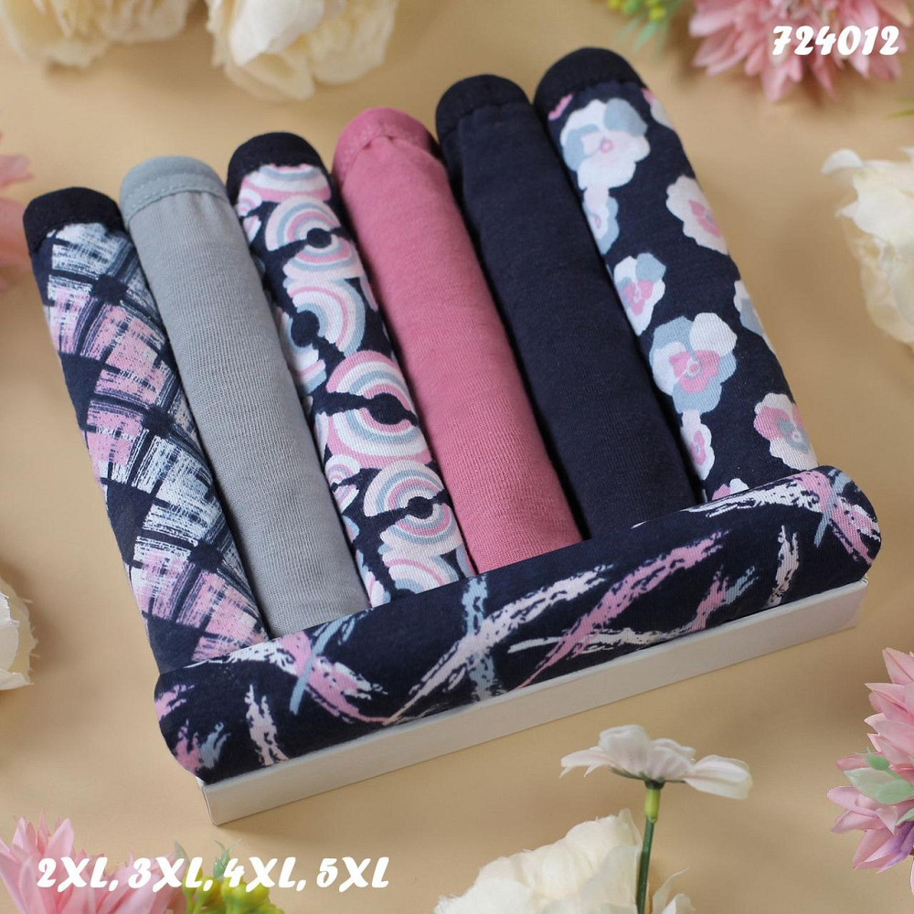 Трусы женские оптом Nicoletta Турция недельки батал 2XL, 3XL, 4XL | 7 шт. Киев - изображение 1