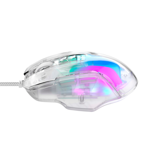 Мишка з програмованими клавішами ігрова Havit HV-MS1011SE прозорий/білий Житомир - изображение 8