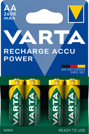 Акумулятор VARTA RECHARGEABLE ACCU AA  NI-MH 1.2V 2600mAh блістер 4 шт Рівне