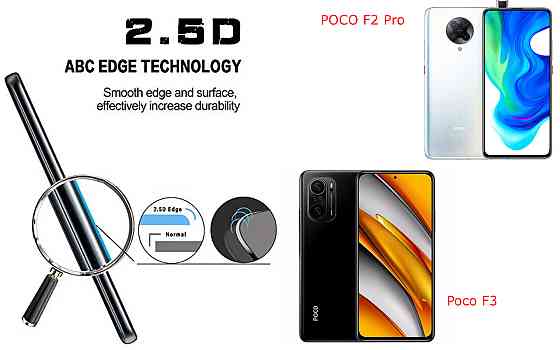Захисне скло ArmorGlass для POCO F2 Pro, Poco F3 – стійке до подряпин та ударів Київ