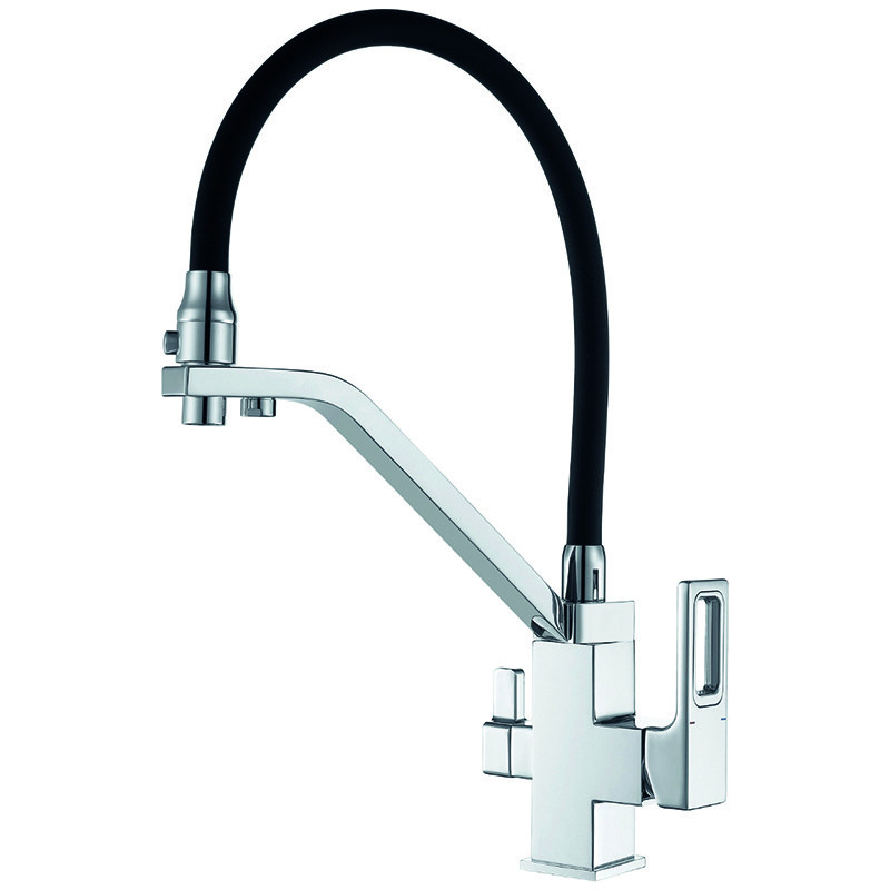 Змішувач для кухні Koer KB-72009-01 з виходом для питної води латунь/хром (KR5006) Чернівці - фото 2