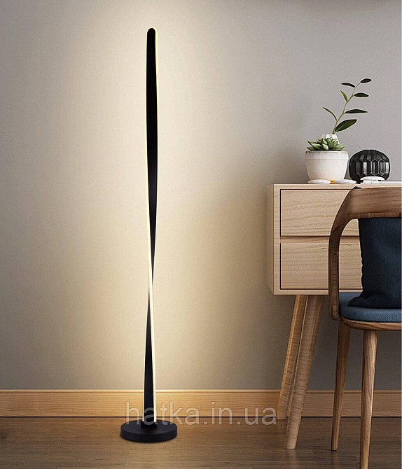 Торшер сучасний світлодіодний Sirius LDD1008 BK 62W чорний Київ - фото 1
