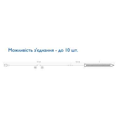 Гірлянда Delux SNOWFALL C 48 LED 0.8 м білий/білий IP44 EN (90009092) Вінниця