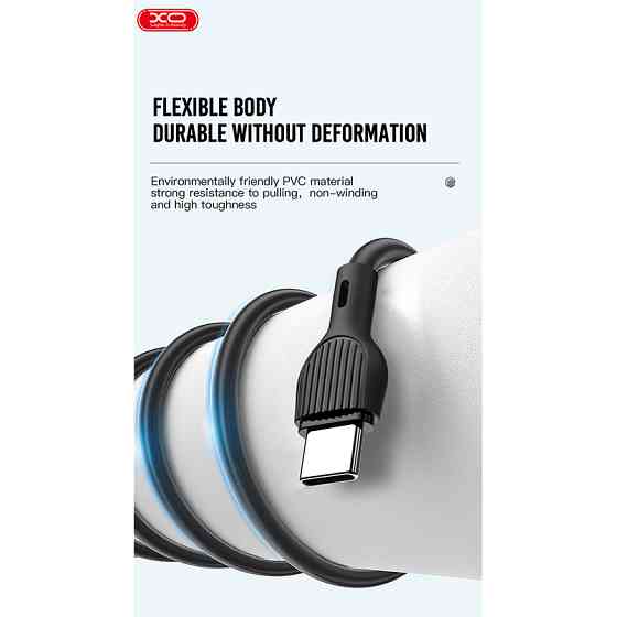 Кабель XO USB to Micro USB 2,1А 1м білий Львів