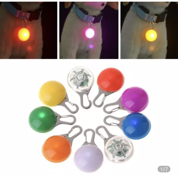 Светящийся брелок на ошейник для собак или котов, имеет три режима свечения зеленый Киев - изображение 2