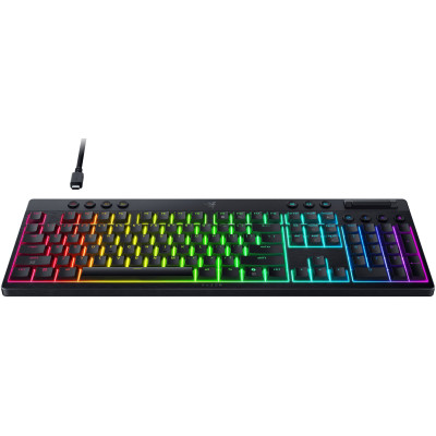 Клавиатура Razer BlackWidow V4 Low-Profile Wireless/Bluetooth/USB Green switch UA Black (RZ03-05270100-R3M1) Винница - изображение 8