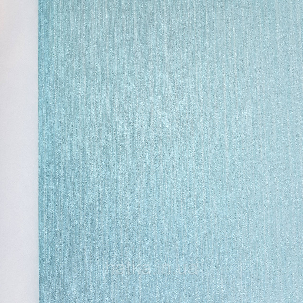 Шпалери метрові вінілові на флізелін дизайнерські Erismann Elle однотонні тонка смужка під тканину бірюзові Київ - фото 2