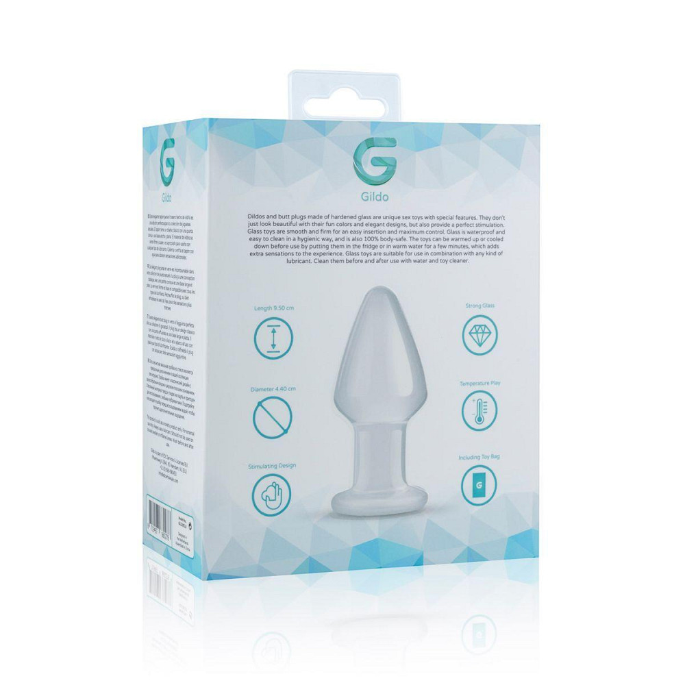 Стеклянная анальная пробка Gildo Glass Buttplug No. 25 Sex Aura Киев - изображение 5