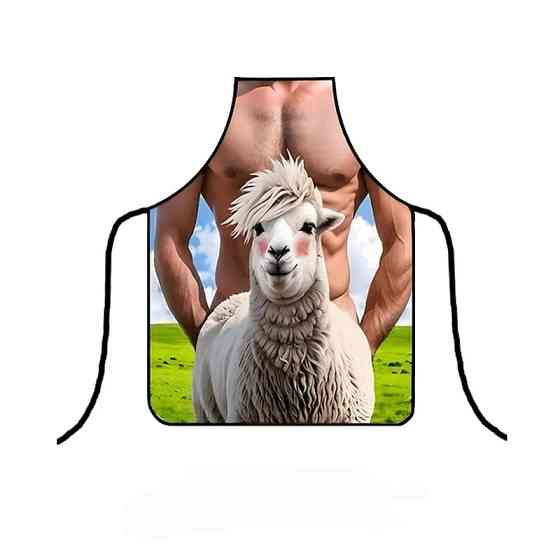 Фартух з голим торсом Ягня 75 на 60 см різнобарвний Київ