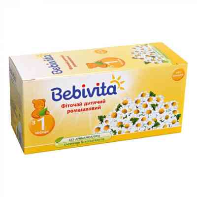 Дитячий чай Bebivita ромашковий фіточай, 30 г (4820025490787) Вінниця