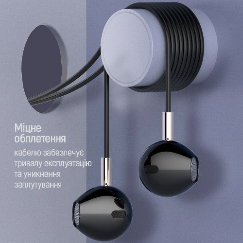 Навушники ColorWay Wired Earphone Blast 2 CW-WD02BK 3,5мм mini-jack чорний Житомир - изображение 8