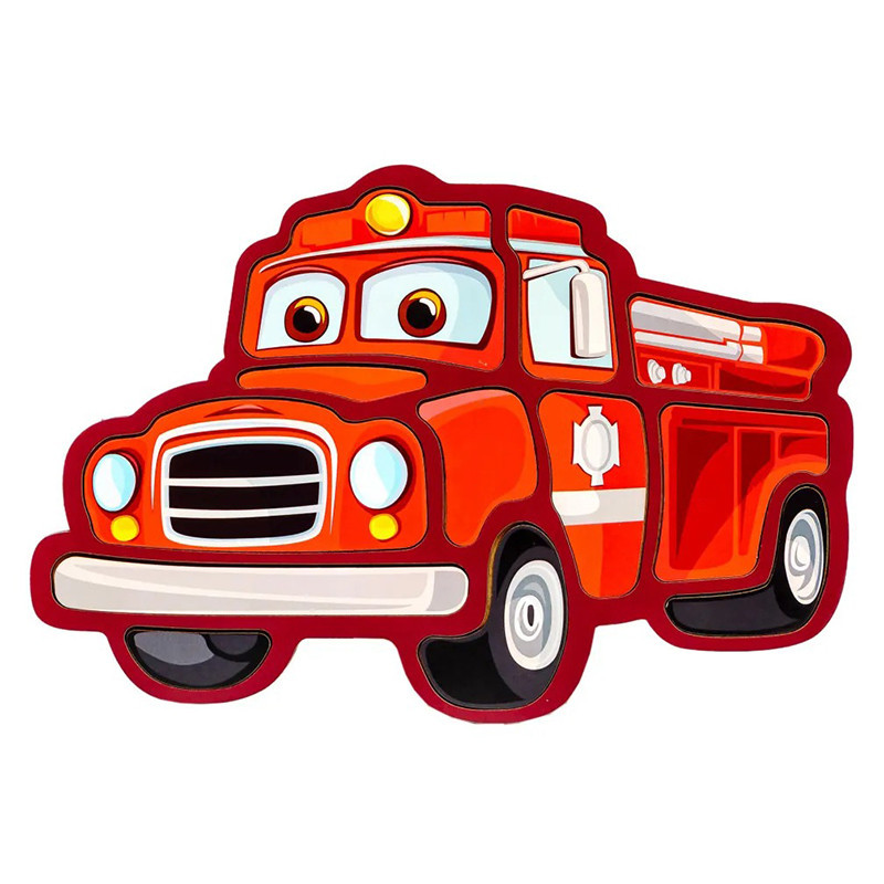Дитячий пазл-вкладиш "Пожежна машина" Puz-22967, 12 елементів Вінниця - фото 1