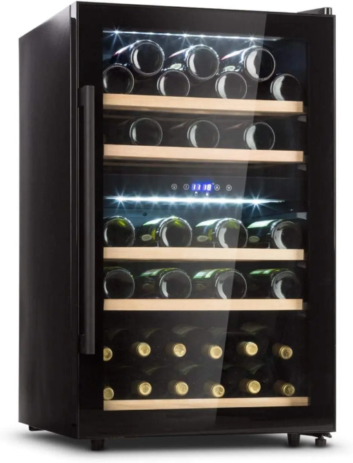 Уцінка Винний холодильник KLARSTEIN Barossa 40 Duo на 41 пляшку, 2 зони охолодження, 5–18°C, 128 л, чорний Київ - фото 1