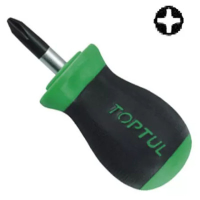 Отвертка Toptul короткая крестовая PH1x25 (FBBB0103) Винница - изображение 1