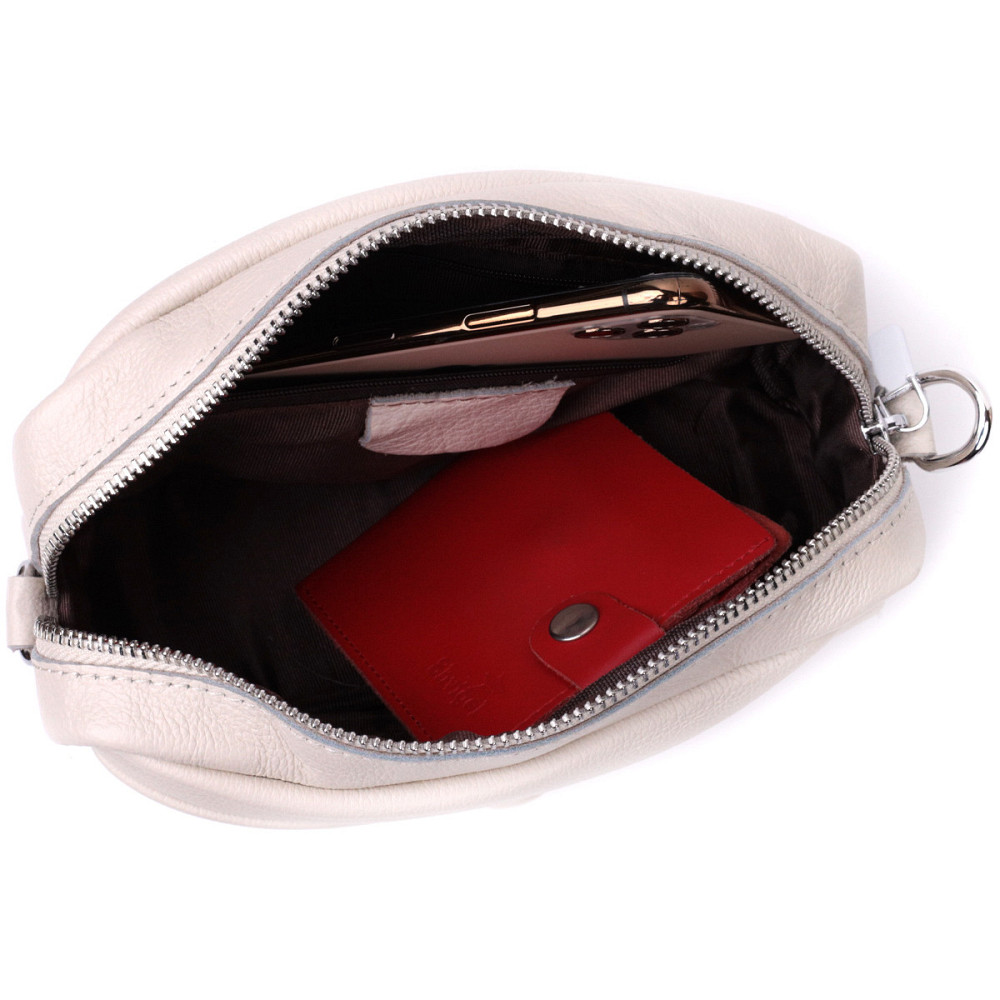 Качественная сумка для женщин из натуральной мягкой кожи Vintage 22438 Белая Киев - изображение 7