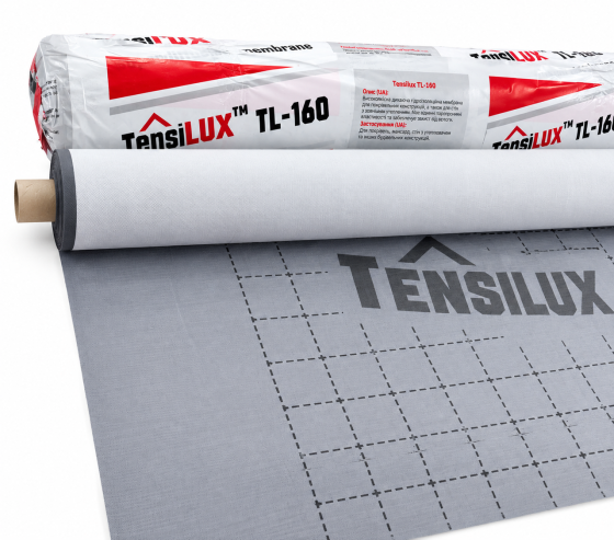 Мембрана супердиффузионная 160 г/м2 (1,5*25м) TENSILUX серая для мансарды Днепр