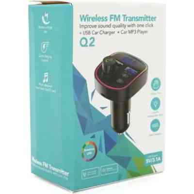 FM модулятор Voltronic Q2 з еквалайзером, 1.5A, FM, USB, TF (FM-Q2EQ) Вінниця