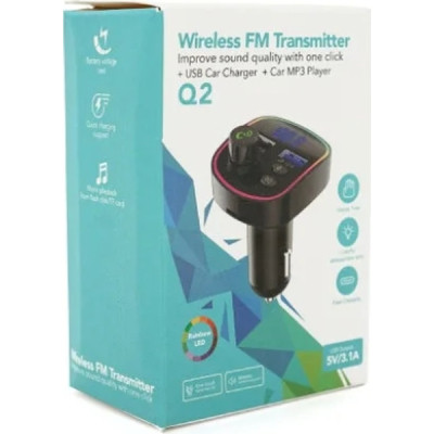 FM модулятор Voltronic Q2 з еквалайзером, 1.5A, FM, USB, TF (FM-Q2EQ) Винница - изображение 3