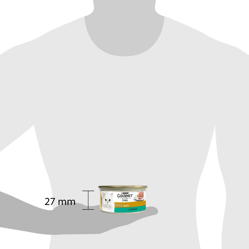 Консерва Gourmet Gold (Гурме Голд) для кошек паштет с кроликом 85 г Purina Винница - изображение 3