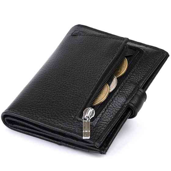 Гаманець-візитниця ST Leather 19208 Чорний Київ