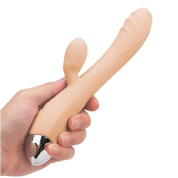 Вибратор кролик для клитора и точки G USB - Бежевый – Вибраторы Винница - изображение 3