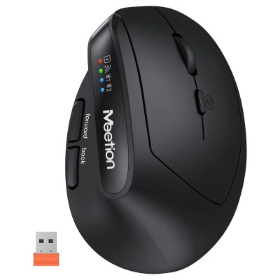 Мишка Meetion BTM008 Wireless/Bluetooth Black (MT-BTM008-A) Вінниця - фото 1