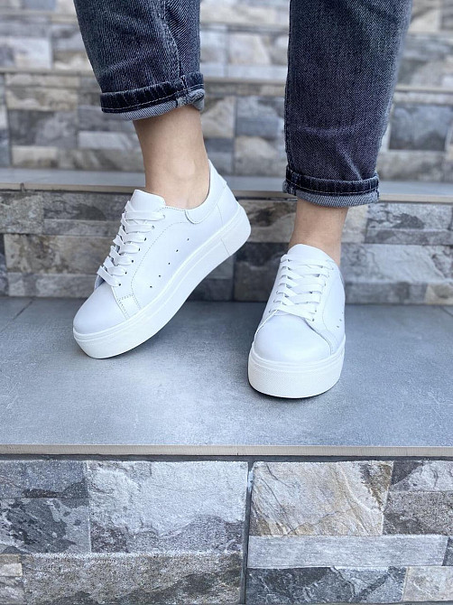 SLATURI Кеди жіночі SLATURI 151 білі (весна-осінь, шкіра натуральна) (4306) Коломыя - изображение 7