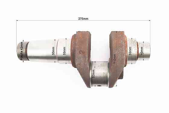 Колінвал R190N (Dболта-М12x1,5, Dшейки-52mm, H-106mm) Бершадь
